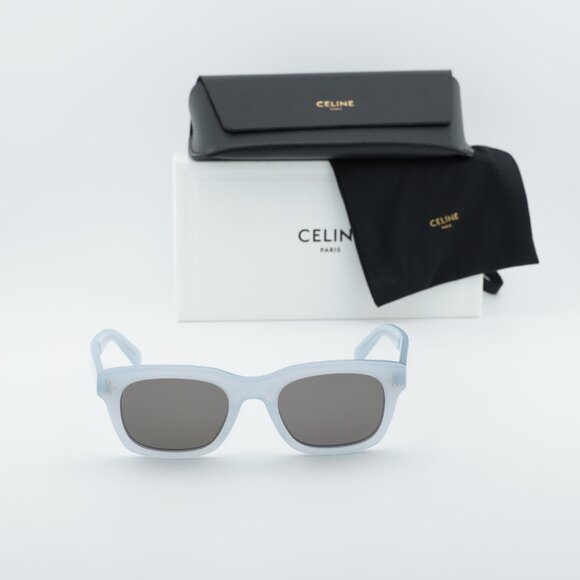 Celine CL40232I 20A Rectangle Sunglasses - Glossy Grey/Grey main image 6